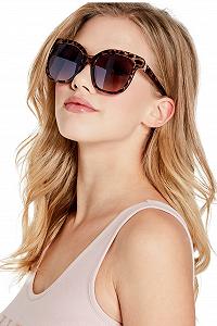 Сонцезахисні Окуляри Жіночі Квадратні GUESS Factory Великі Coloured Havana/Gradient Brown synthetic.ua - Фото 1