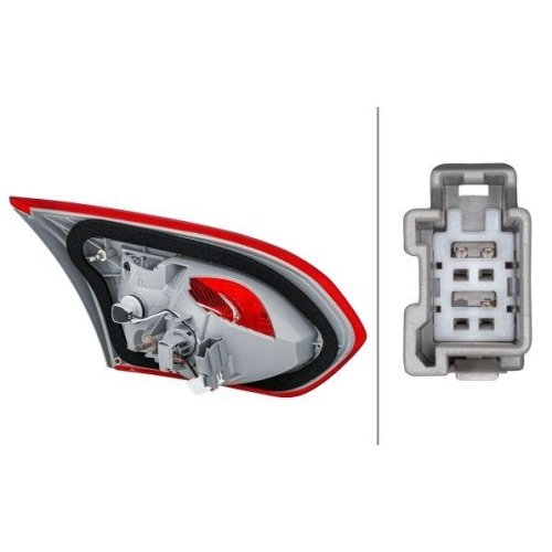 Задний фонарь HELLA 2NR 354 828-021 для FORD, правый, фото №2