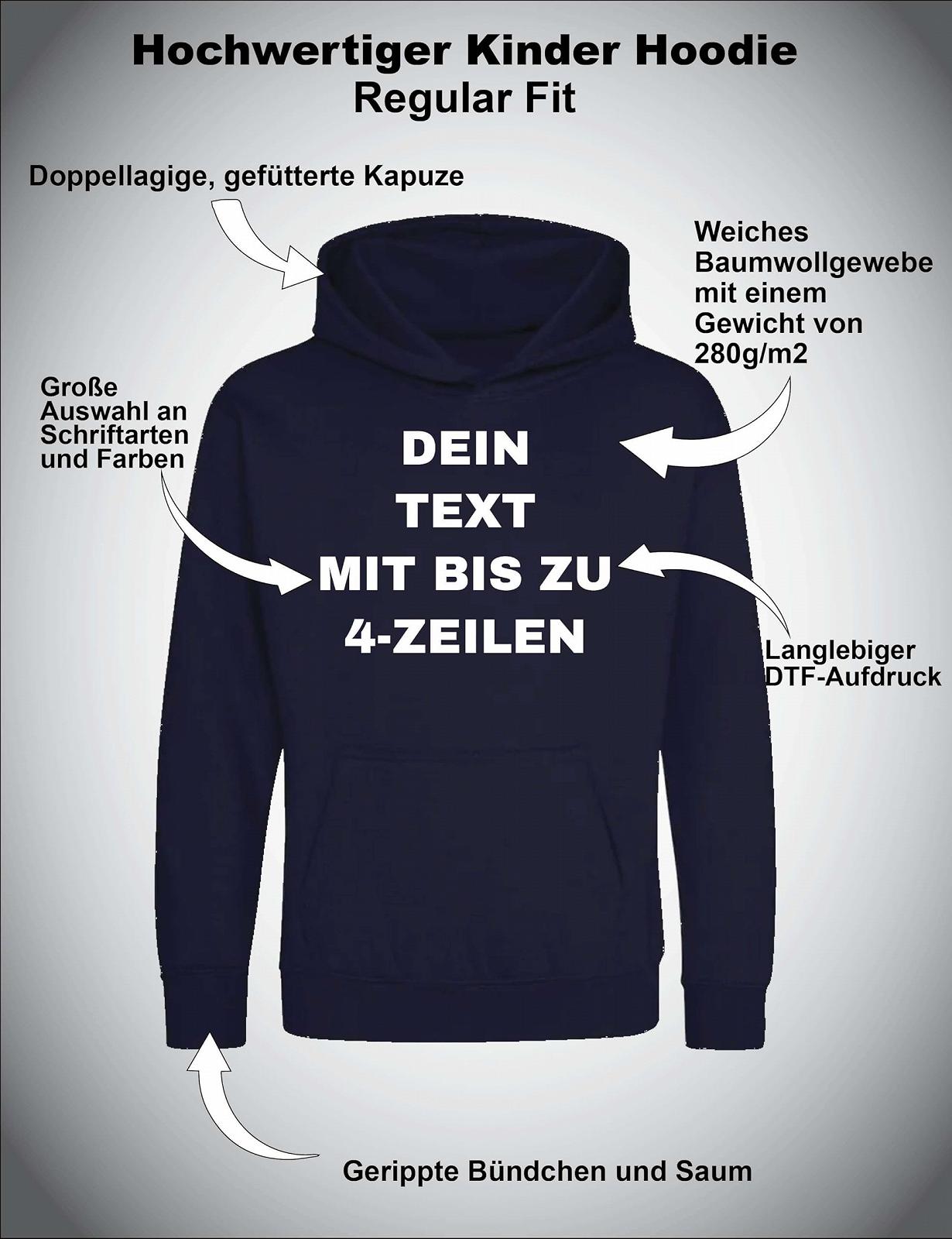 Дитяче худі з принтом NIMAMA з можливістю персоналізації текстом для хлопчиків і дівчаток, фото №3