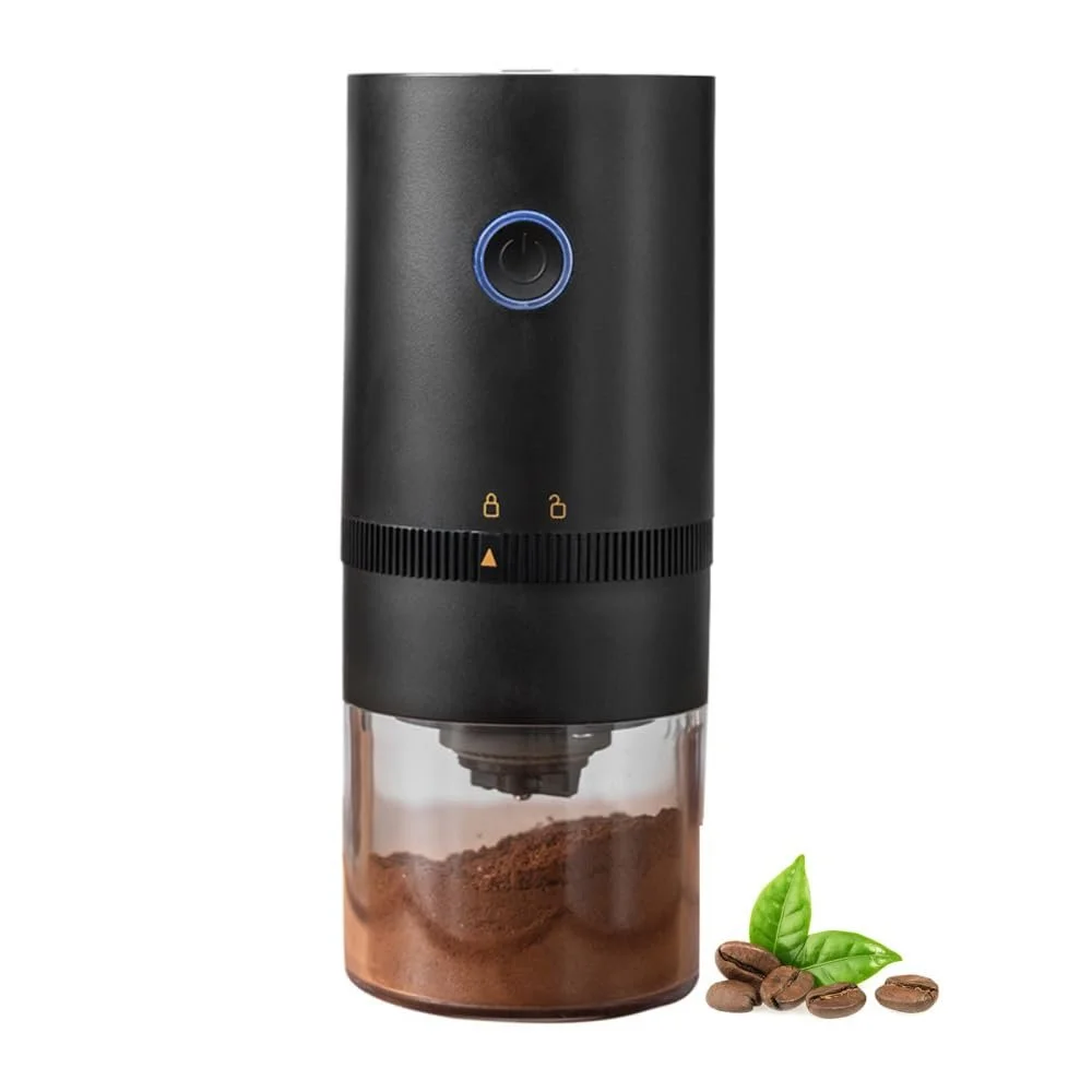 Кофемолка электрическая портативная Small Bean Mill Непрерывно регулируемый уровень помола 1250 mAh USB, фото №1