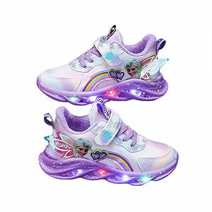 Детские Кроссовки Elsa С Подсветкой, Размер 2-12 Лет - Фото 1
