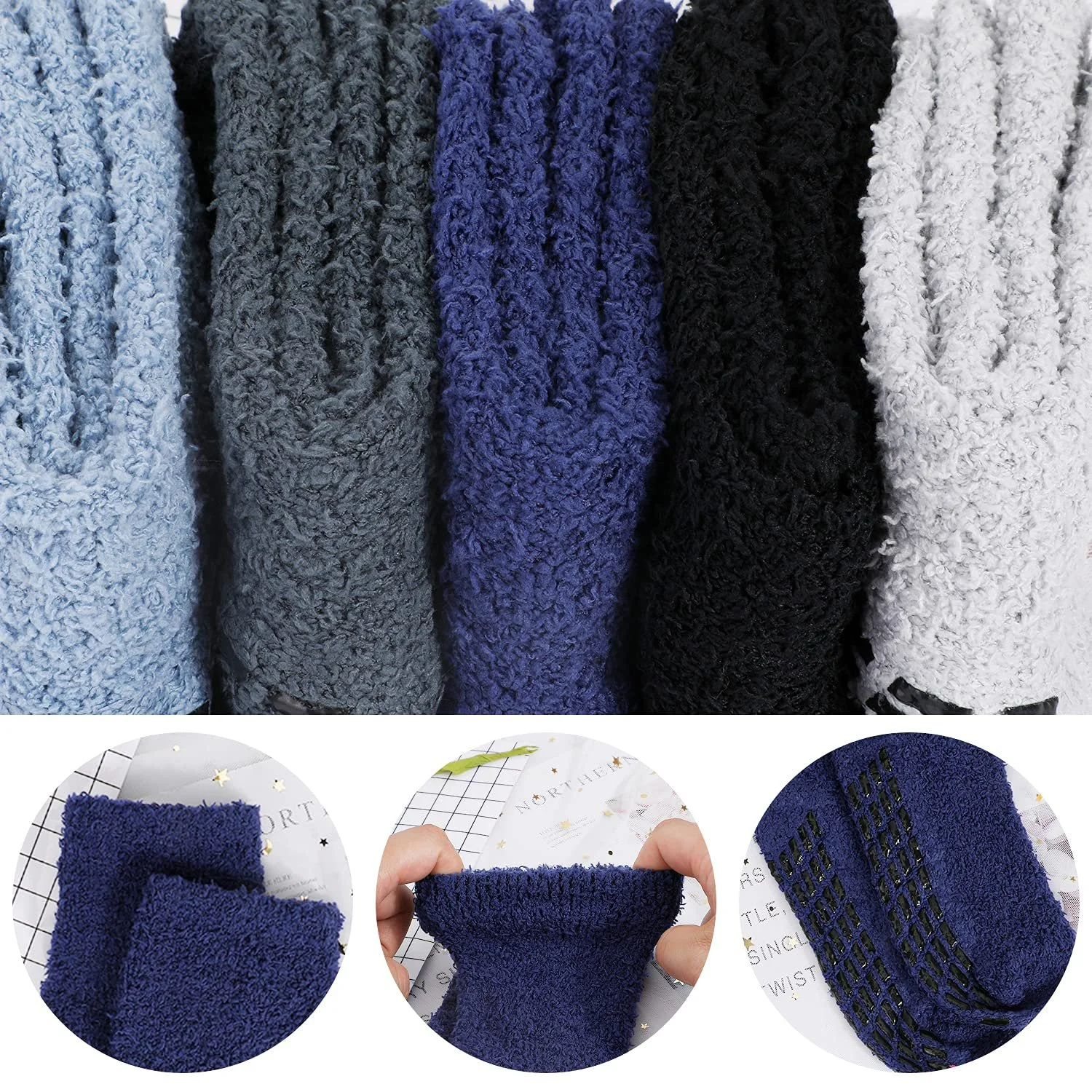 Пухнасті шкарпетки Без бренду Без серії Без моделі 5 пар Різнокольорові, фото №3 Пухнасті шкарпетки Без бренду Без серії Без моделі 5 пар Різнокольорові, фото №3