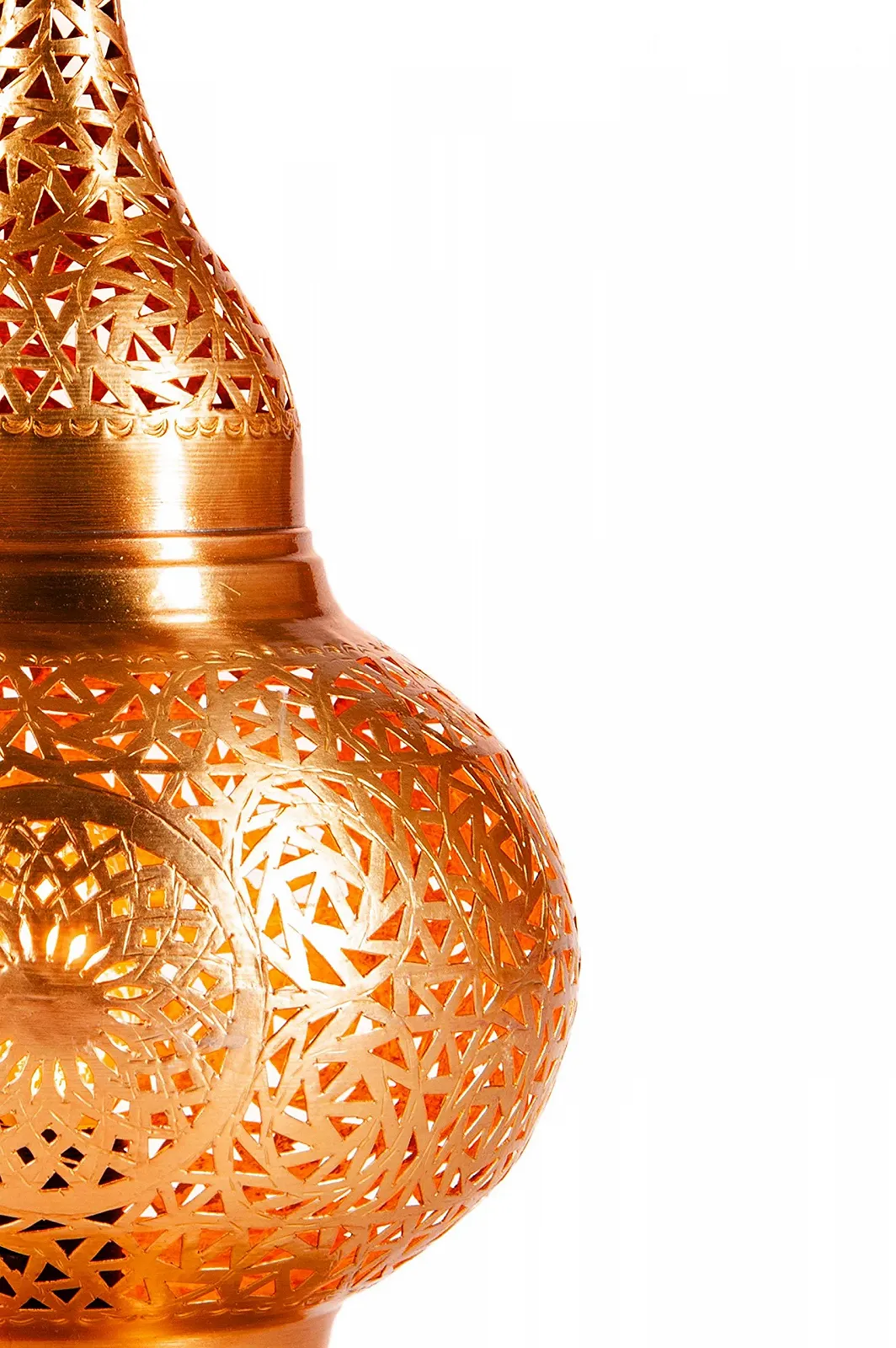 Настільна лампа Hayati Oriental 45 см мідь латунь, фото №2