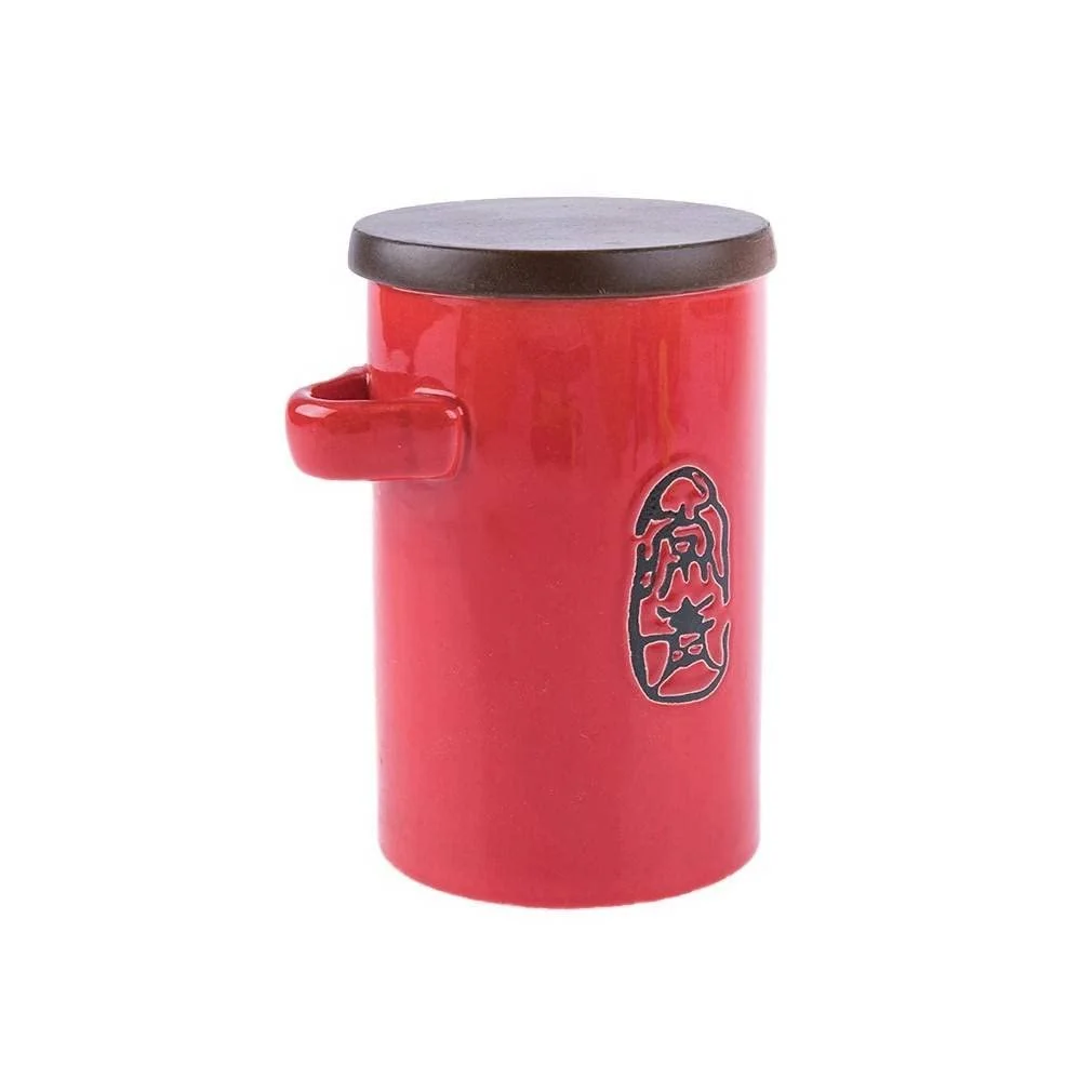 Чайник-заварник Lachineuse Китайський Червоний з ложкою та кришкою, китайські ієрогліфи, фото №4