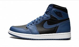 Кроссовки Jordan 1 Retro High OG Dark Marina Blue размер 38 synthetic.ua - Фото 1
