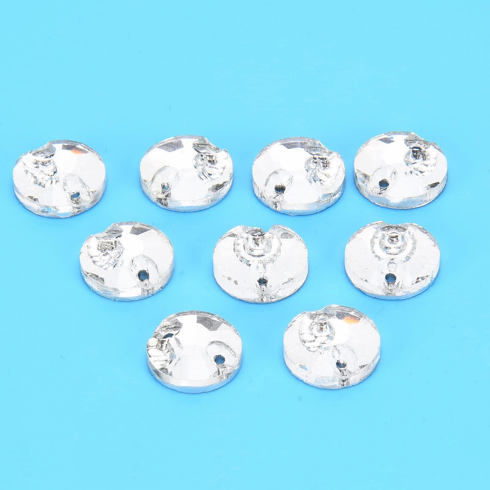 Стразы Прозрачные с плоской задней стенкой 10 мм, фото №8