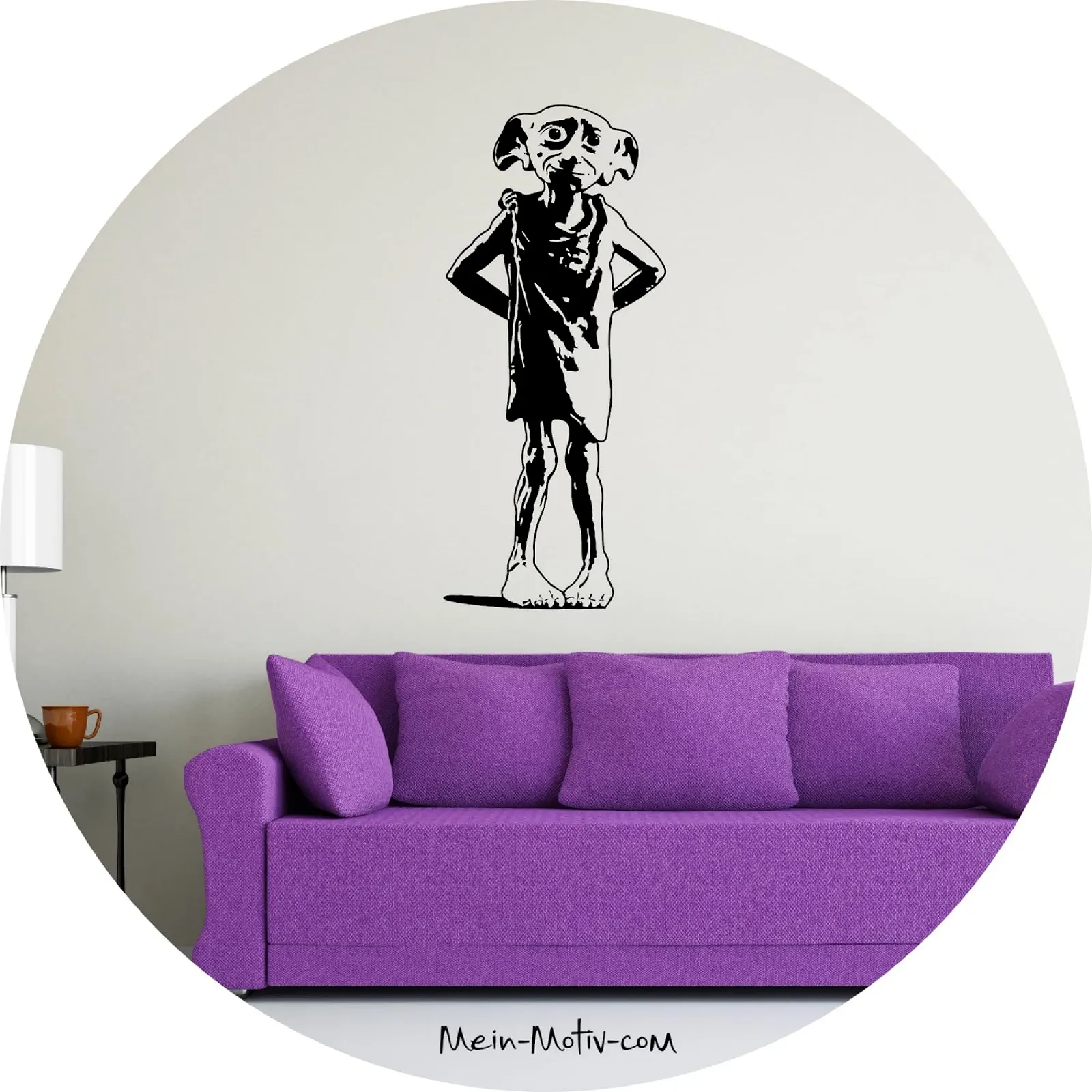 Наклейка на стіну Harry P. Dobby the House Elf S 30 см x 13 см Black, фото №2 Наклейка на стіну Harry P. Dobby the House Elf S 30 см x 13 см Black, фото №2