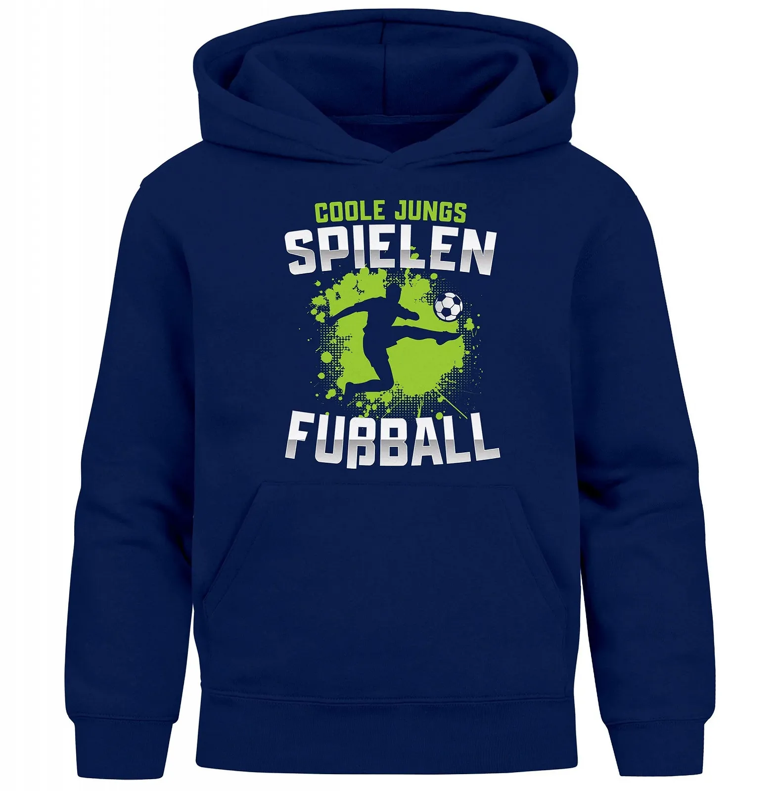 Детская Толстовка MoonWorks Футбольный мотив C забавным высказыванием Zum Kicken gebren zur Schule gezwungen Подарки для мальчиков, фото №1