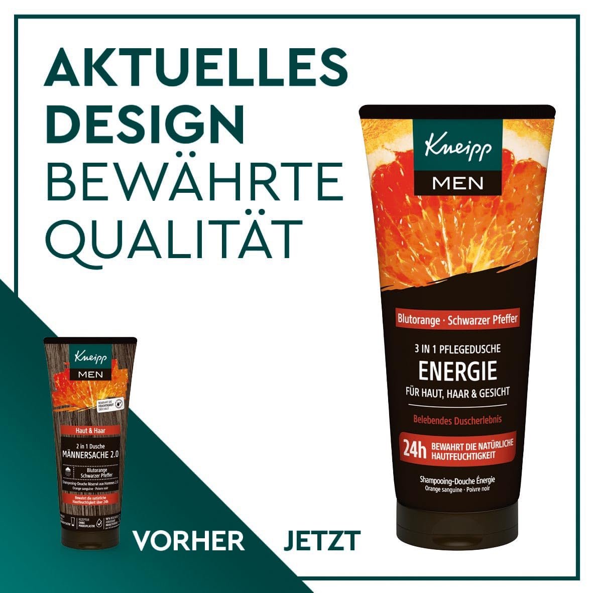 Аромагель для душу Kneipp For Men 2.0 2-в-1 для тіла та волосся 200 мл, фото №2