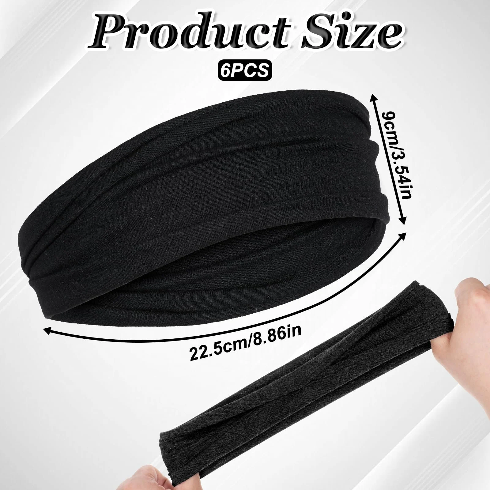 Повязка на голову 6 шт, фото №2