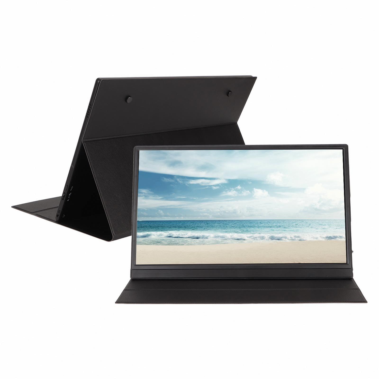 Портативный Jectse 15.6 дюймов 1080P IPS USB C HDMI Компьютерный внешний дисплей Plug and Play HDR для игр для ноутбуков для PS5, для Switch, два динамика, 178° угол обзора, фото №6