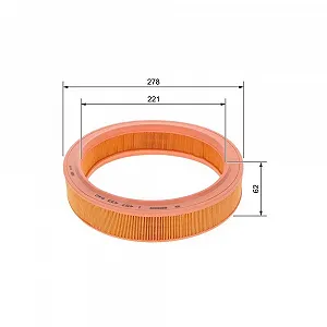 Повітряний фільтр BOSCH 1 457 433 540 для SEAT SKODA VW - Фото 1