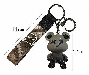 Брелок медвежонок Kaws для рюкзака и ключей, 5,5 см synthetic.ua - Фото 1