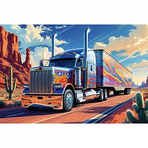 Пазл Trefl Грузовик на дороге 160 элементов synthetic.ua - Фото 1