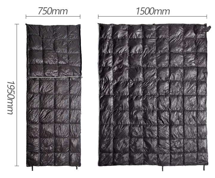 Спальний мішок Down Multifunctional Lightweight Ultralight 850 Envelope Portable Outdoor Camping Hiking, фото №6