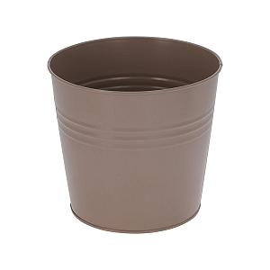 Балконні кашпо Mojawo Набір з 4 шт. Оцинковані Ø17 x 15 см Коричневі synthetic.ua - Фото 1