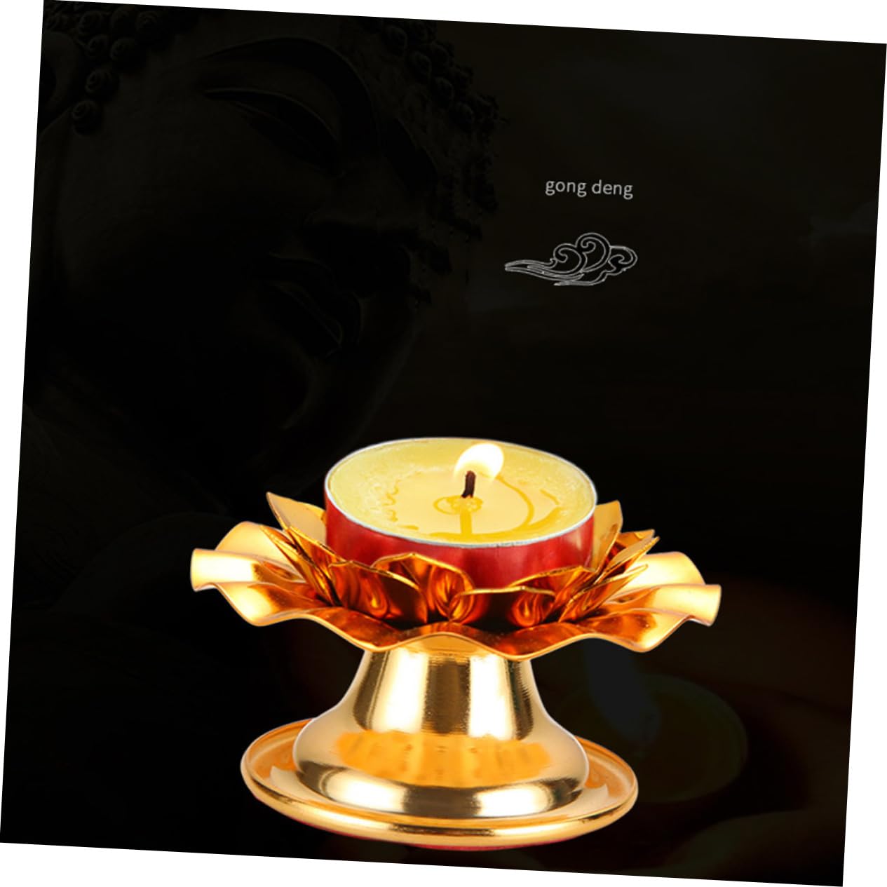 Подсвечник PRETYZOOM Lotus Creative Candle Cup, фото №5