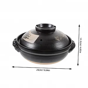 Каструля-жаровня керамічна 900 мл з вентиляційними отворами глазурована термостійка synthetic.ua - Фото 1