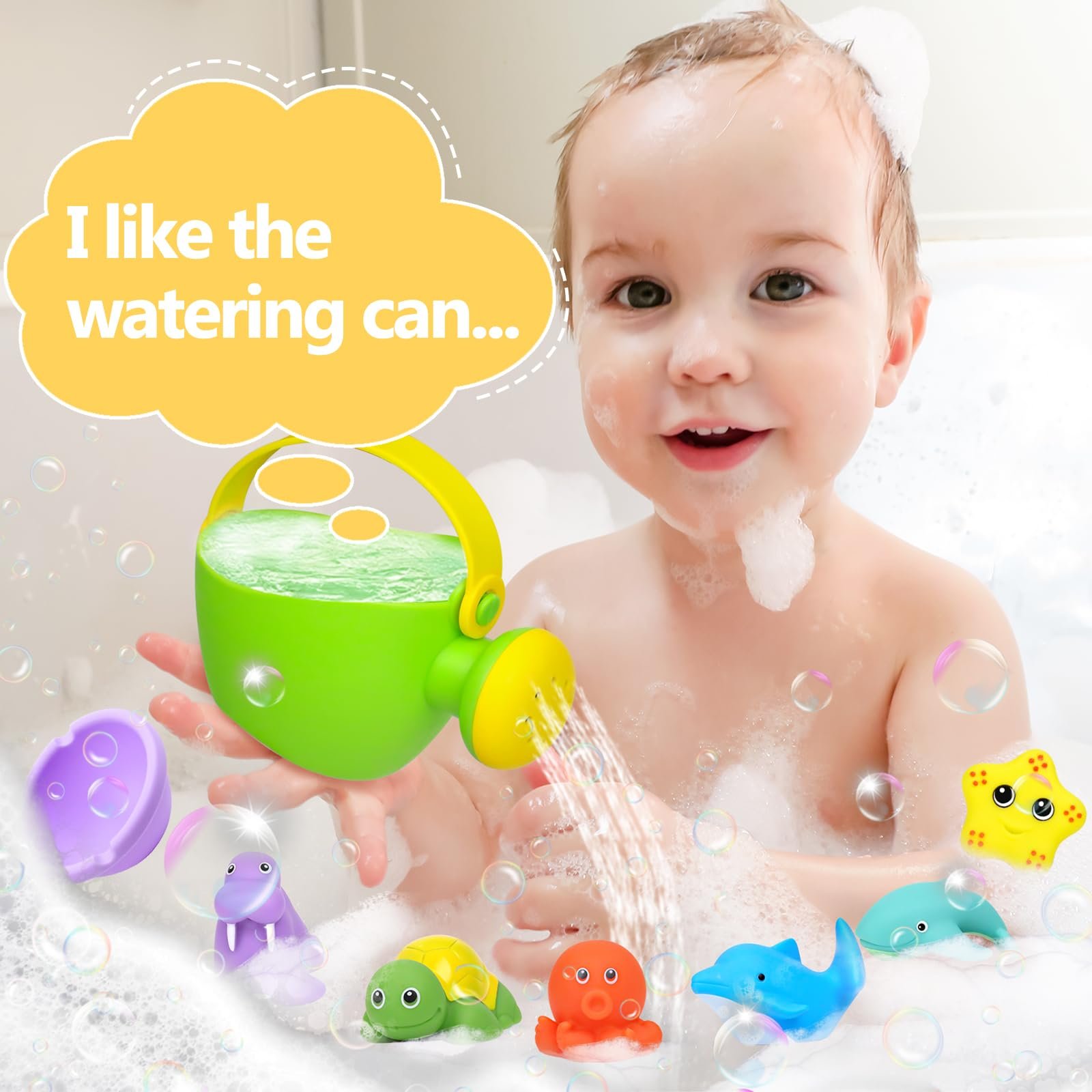 Набір іграшок для ванни для малюків від 1 до 4 років, 16 шт., фото №8