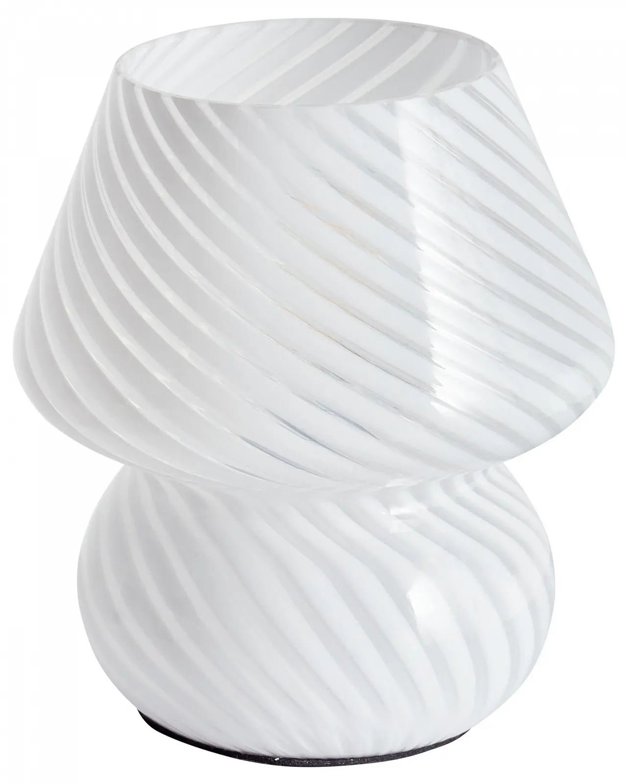 Настільна лампа Beliani Lobo Скляна Сучасна Біла, фото №1