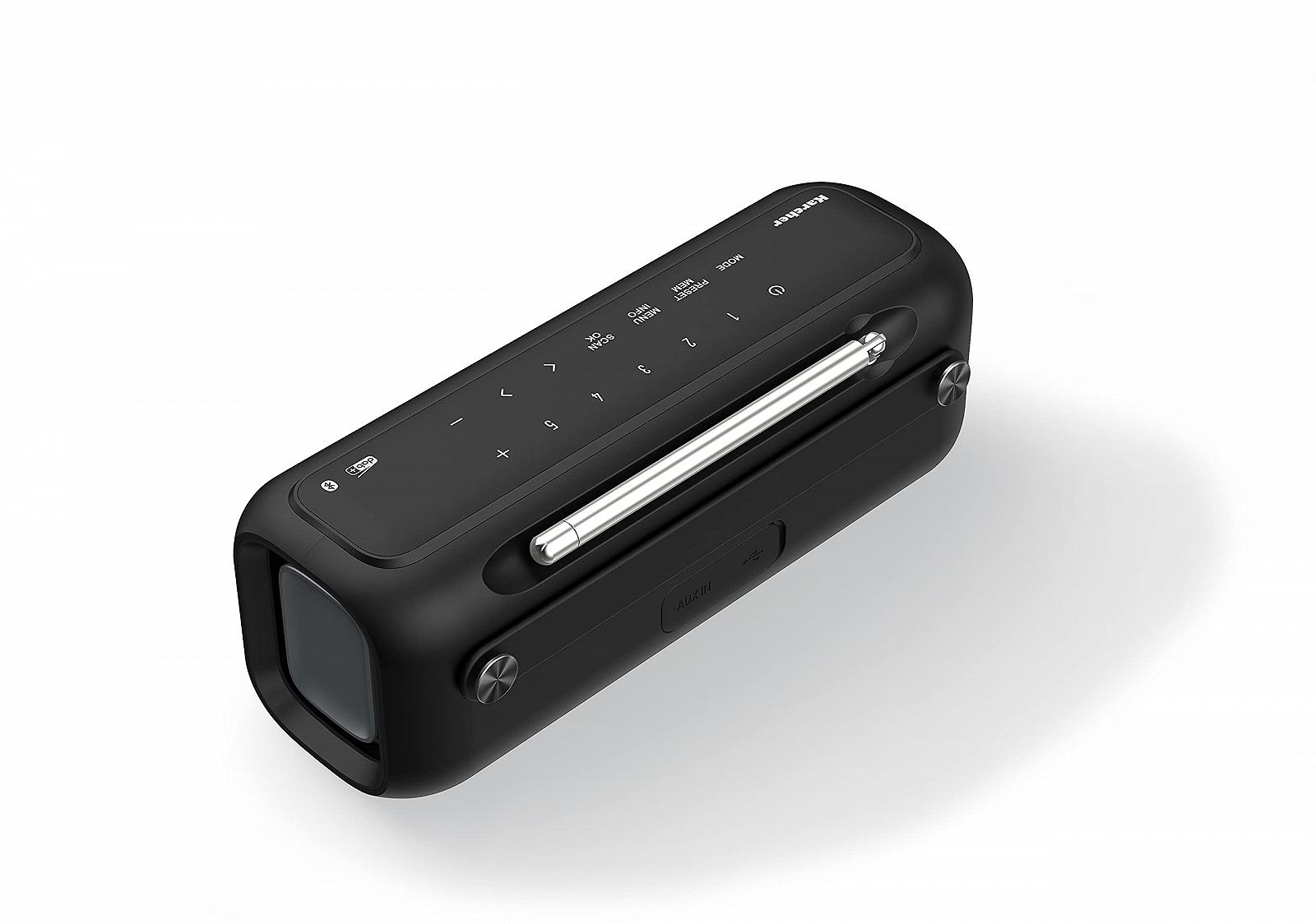 Портативная Bluetooth колонка Karcher Go & цифровое радио DAB+ / FM радио / цветной дисплей 2.4 дюйма / будильник / 5 Вт стереозвук / USB-C / аккумулятор, черный, фото №4 Портативная Bluetooth колонка Karcher Go & цифровое радио DAB+ / FM радио / цветной дисплей 2.4 дюйма / будильник / 5 Вт стереозвук / USB-C / аккумулятор, черный, фото №4