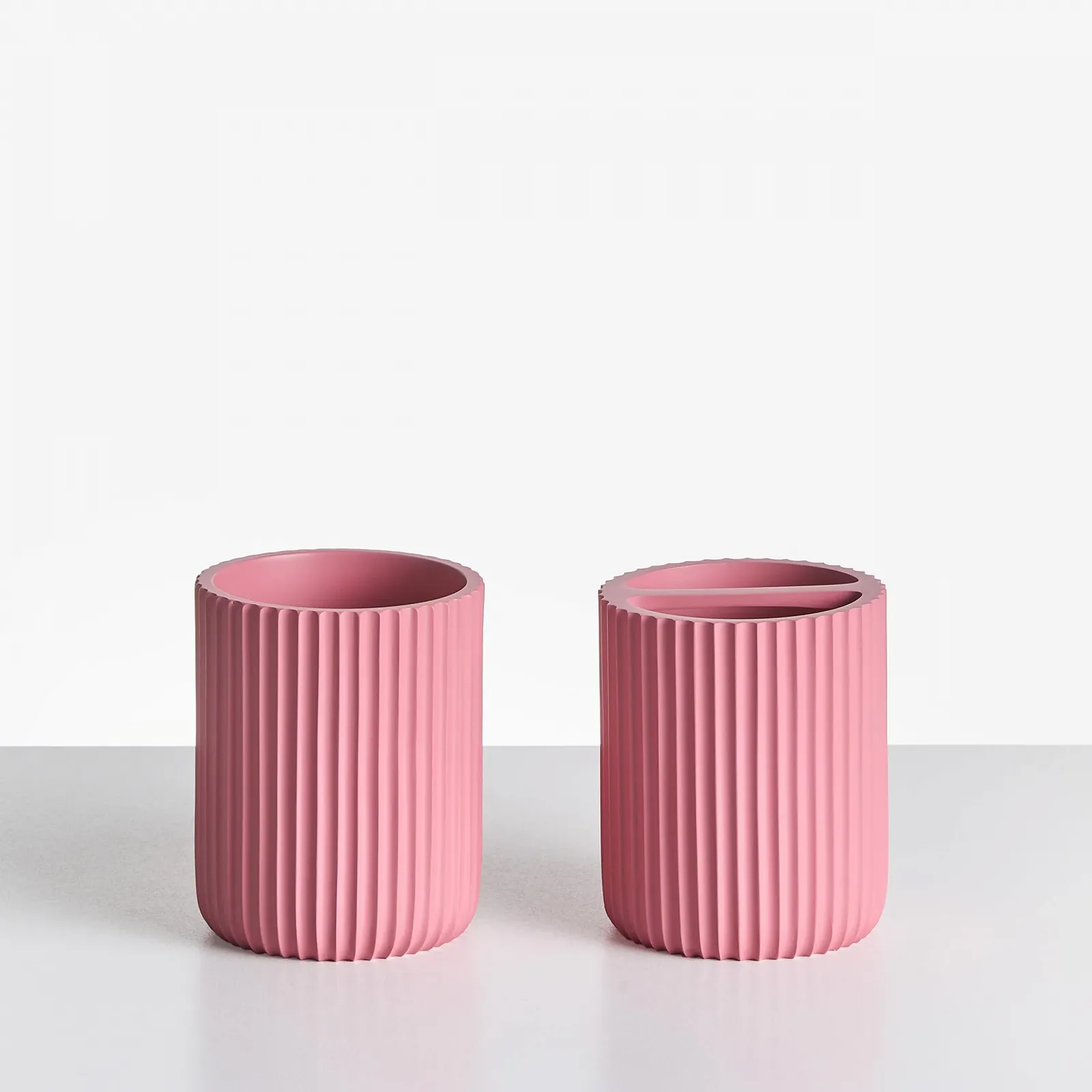 Набор аксессуаров для ванной комнаты Camana 5 предметов, розовый, смола, Groove Look, фото №5