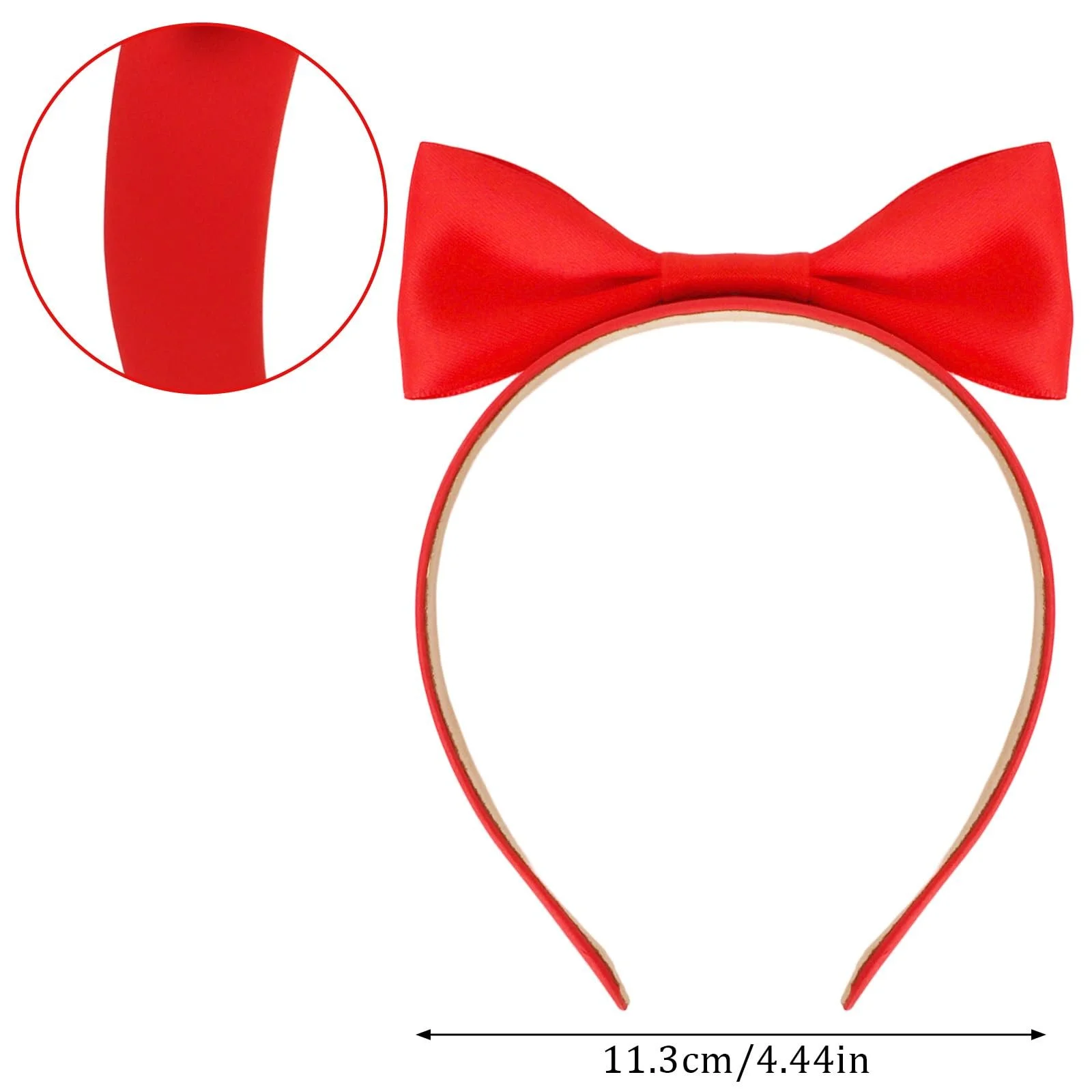 Елегантна Жіноча Обруч на Голову Червоні Метелики, фото №2 Елегантна Жіноча Обруч на Голову Червоні Метелики, фото №2