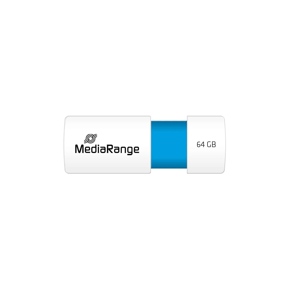 USB-флеш-накопичувач MediaRange Colour Edition 64GB USB 2.0 зі зсувним механізмом до 16МБ/с Light Blue, фото №5 USB-флеш-накопичувач MediaRange Colour Edition 64GB USB 2.0 зі зсувним механізмом до 16МБ/с Light Blue, фото №5