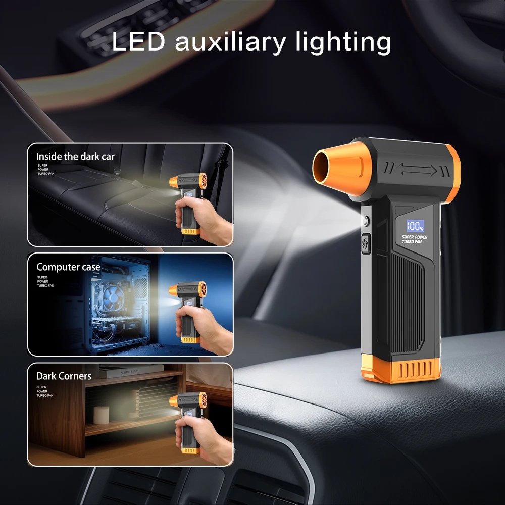 Портативний турбовентилятор Violent M4 Turbo Jet Fan 110000 RPM Black, фото №10 Портативний турбовентилятор Violent M4 Turbo Jet Fan 110000 RPM Black, фото №10