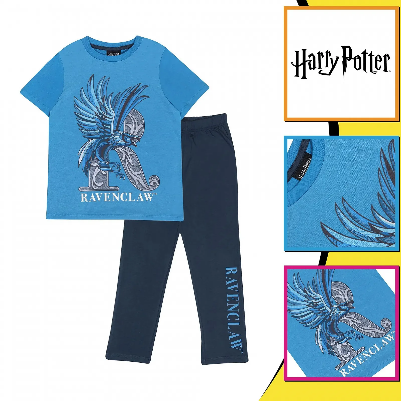 Піжамний комплект Harry Potter Ravenclaw Синій, фото №3 Піжамний комплект Harry Potter Ravenclaw Синій, фото №3