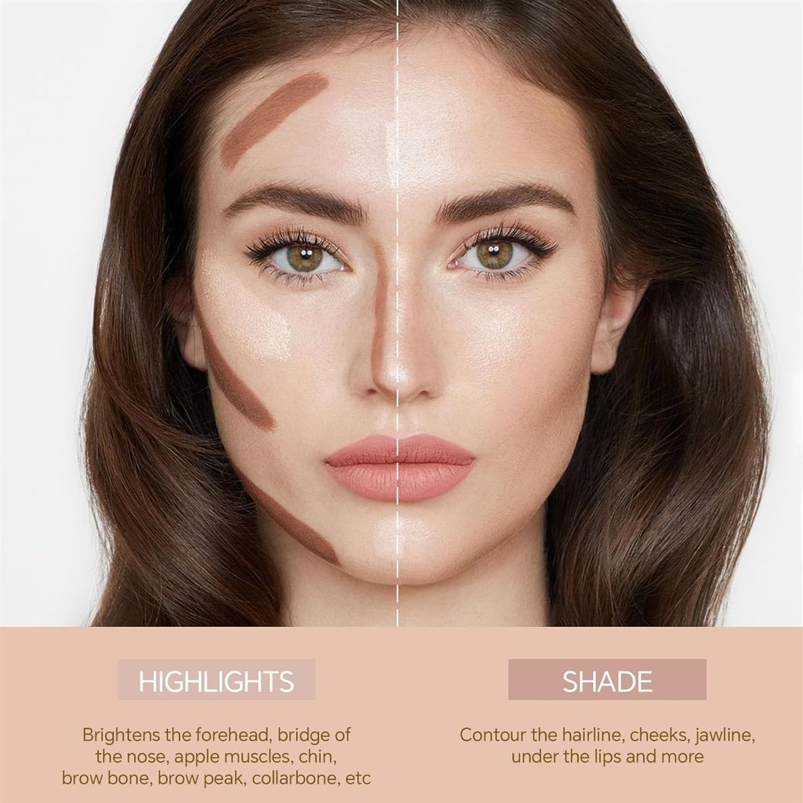 Стік 2 в 1 No Limits Кремовий бронзер і хайлайтер 01#, фото №4 Стік 2 в 1 No Limits Кремовий бронзер і хайлайтер 01#, фото №4