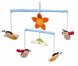 Игрушка SIGIKID 42536 Mobile Bee С подвесками для девочек и мальчиков Многоцветная - Фото 1