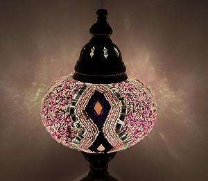 Настільна лампа Samarkand Lights Mosaic M Пурпурна synthetic.ua - Фото 1