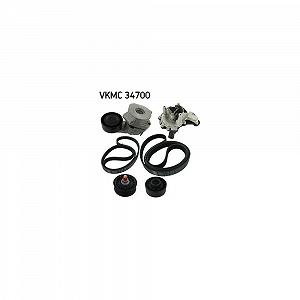 Водяний насос + комплект поліклинового ременя SKF VKMC 34700 для ALFA ROMEO CITROEN FIAT - Фото 1