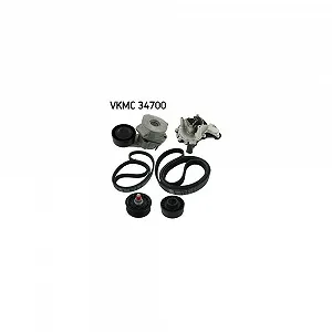 Водяной насос + комплект поликлинового ремня SKF VKMC 34700 для ALFA ROMEO CITROEN FIAT - Фото 1