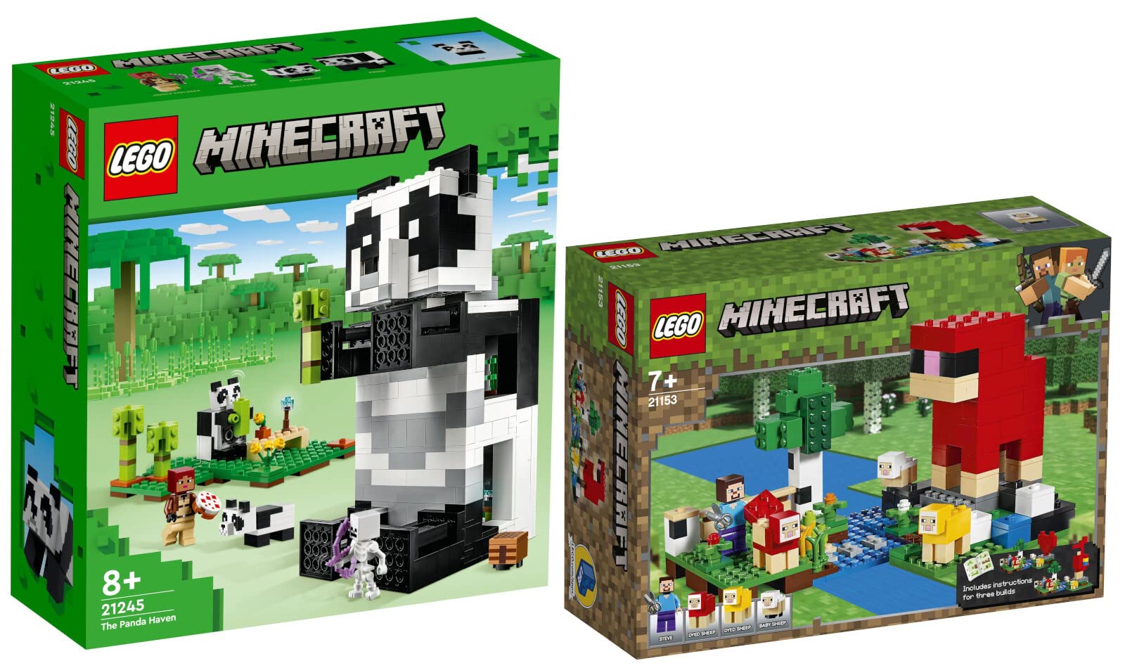 Конструктор Lego Minecraft Panda House & Sheep Farm Набір з 2, фото №1