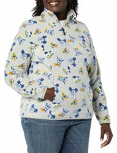 Женская Флисовая Куртка Amazon Essentials Disney | Marvel | Starwars Polar Fleece Quarter Zip Mock - Фото 1