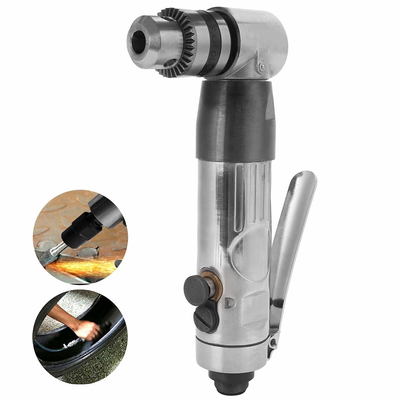 Шлифовальная машина 3/8 дюйма Mini Air Die Grinder Правый угол Пневматический Угловой Ручной Промышленный Дрель Аксессуары CW/CCW (EU Plug), фото №4