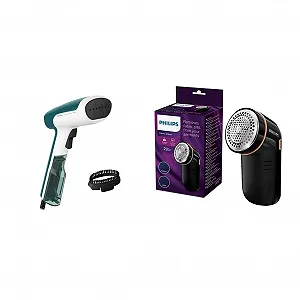 Паровая щетка и машинка для удаления катышков Tefal / Philips Access Steam First DT6131 1300 Вт 20 г/мин черный/золотой - Фото 1