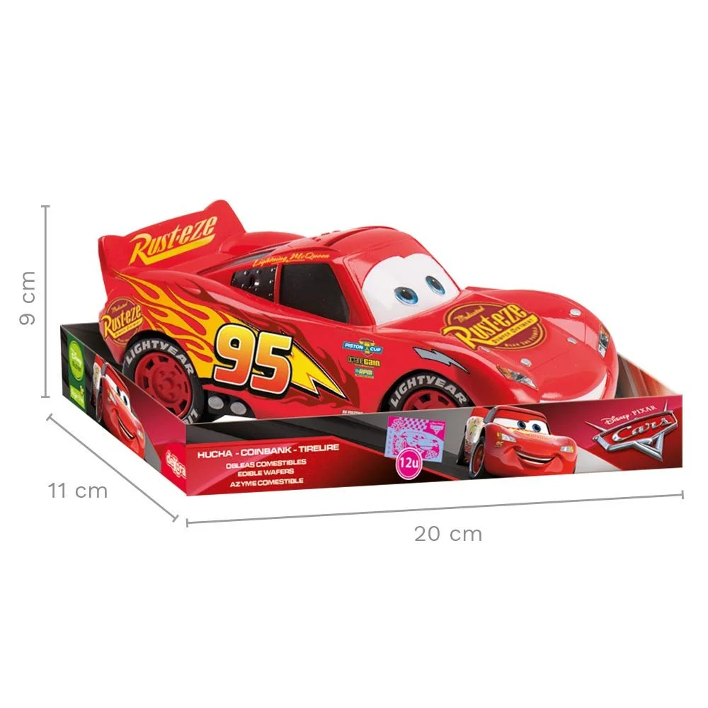 Скарбничка Dekora Disney Cars Lightning McQueen 204012 дитяча з купюрами з їстівного паперу Red, фото №3