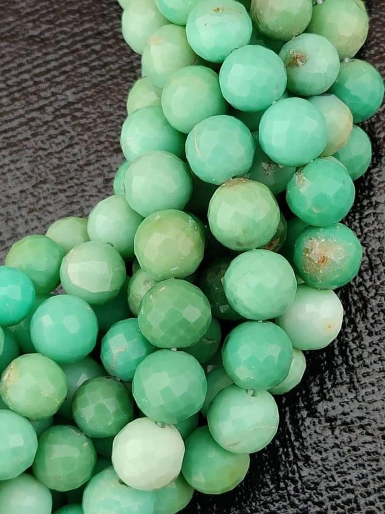 Бусины Хризопраз Круглые Гладкие 6-6.5 мм, фото №1