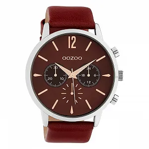 Чоловічий годинник Oozoo C10356 Ремінець шкіряний Діаметр 48 мм - Фото 1