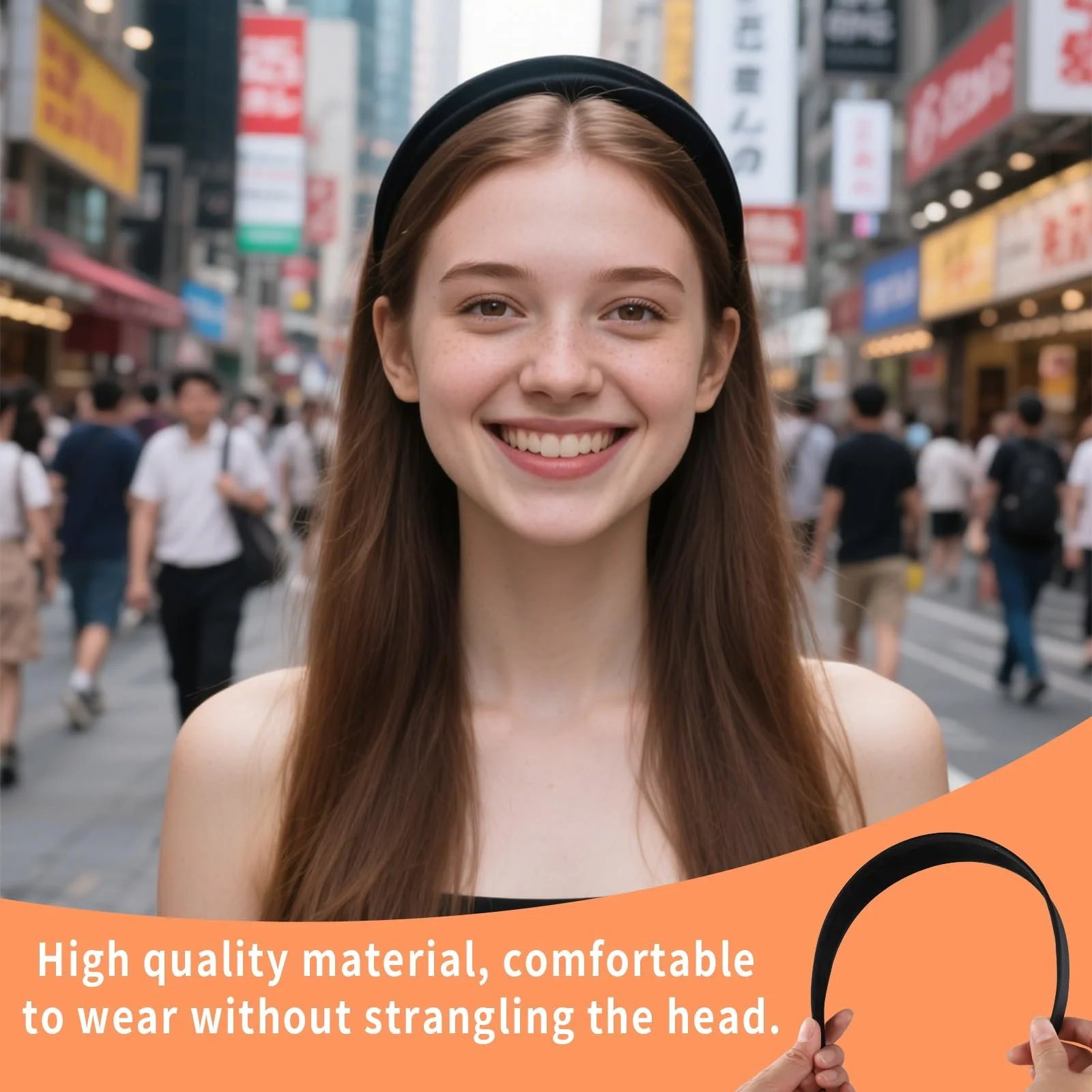 Обруч Черный Широкий 4 см, фото №6