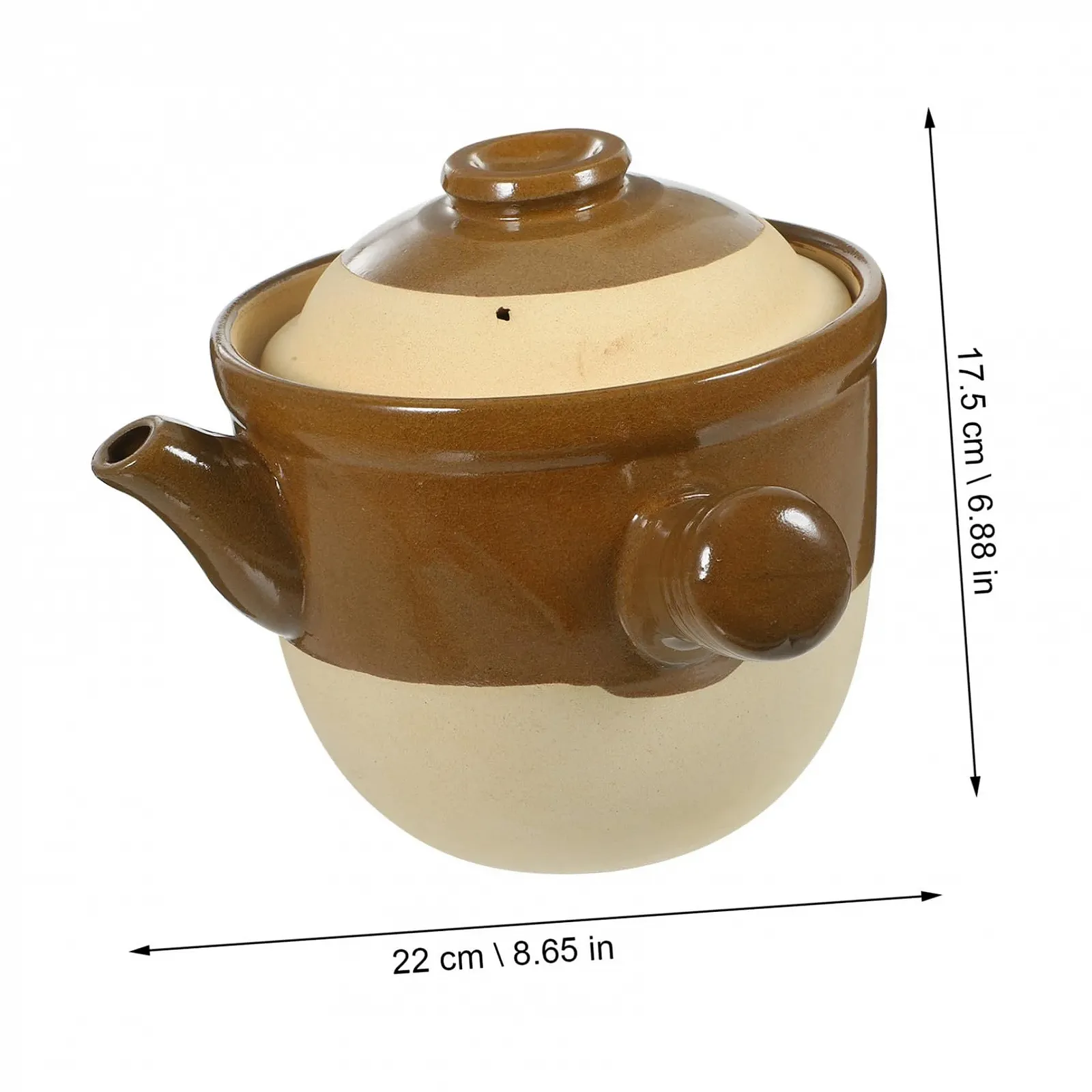 Горшок керамический термостойкий для приготовления лекарств с крышкой 2 литра, фото №5