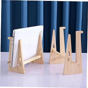 Подставка для ноутбука Sewroro Эргономичная Подставка для компьютера Настольный держатель для ноутбука с вентиляцией Нескользящая и стабильная для лучшей осанки synthetic.ua - Фото 1