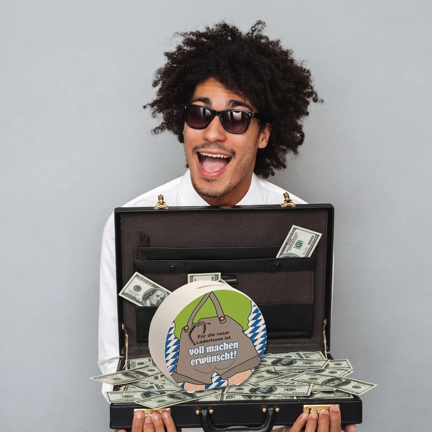 Скарбничка Шкіряні штани Сіра, фото №5