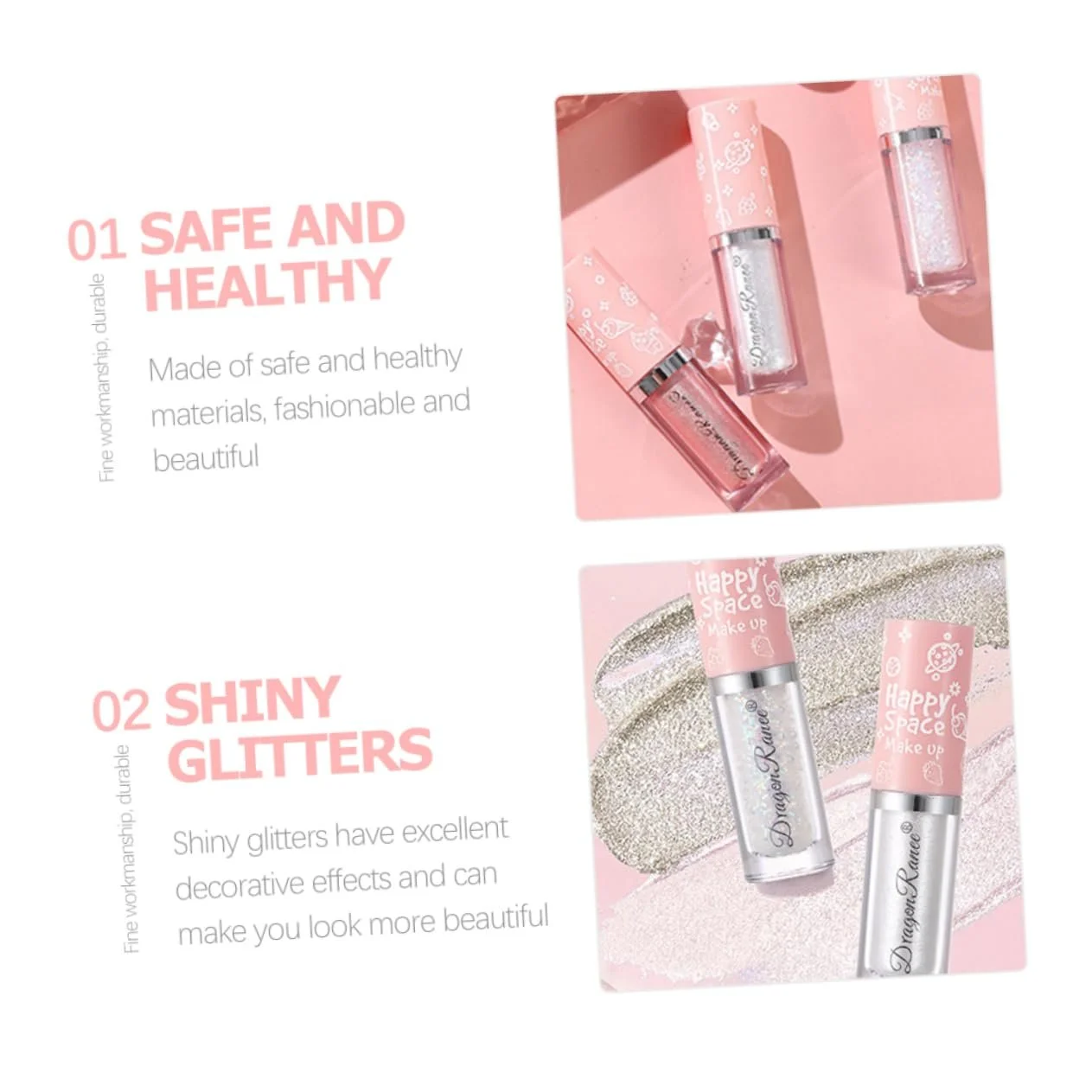 Підводка для очей рідка з блискітками MAGICLULU, фото №5