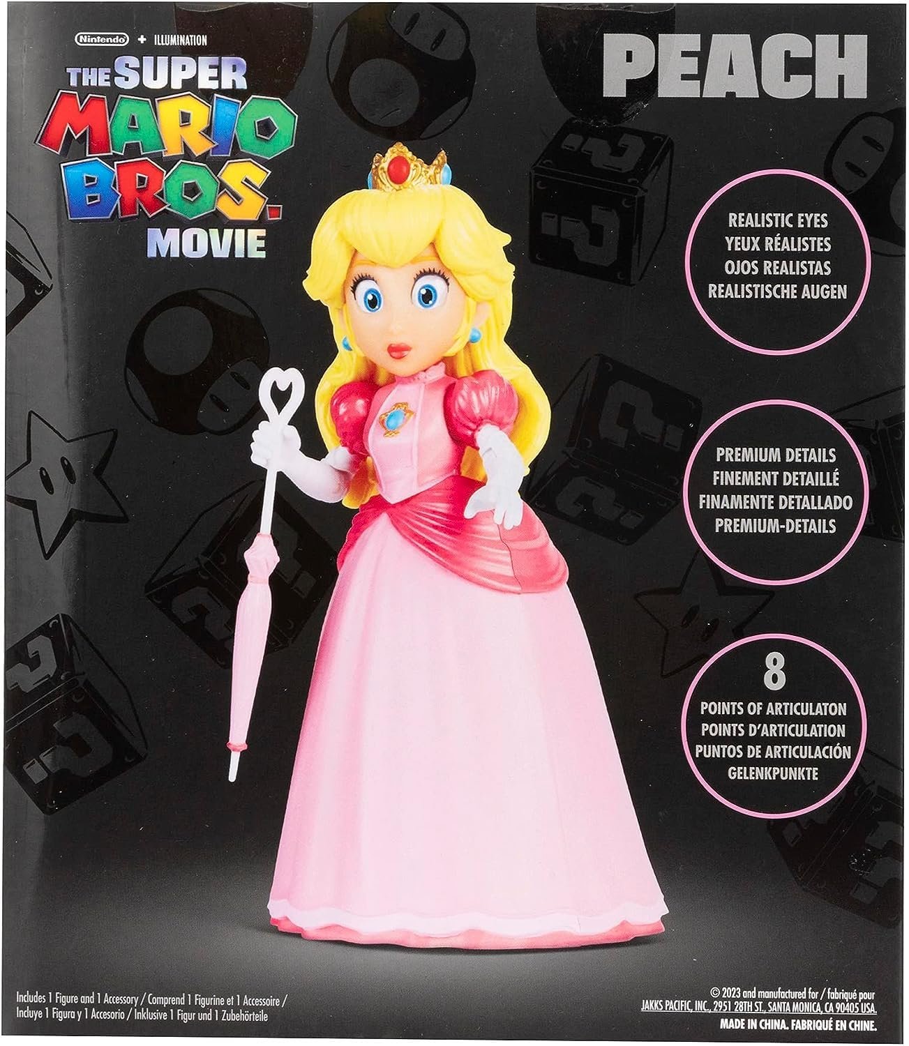 Фігурка Nintendo Super Mario Movie Peach 13 см, фото №7