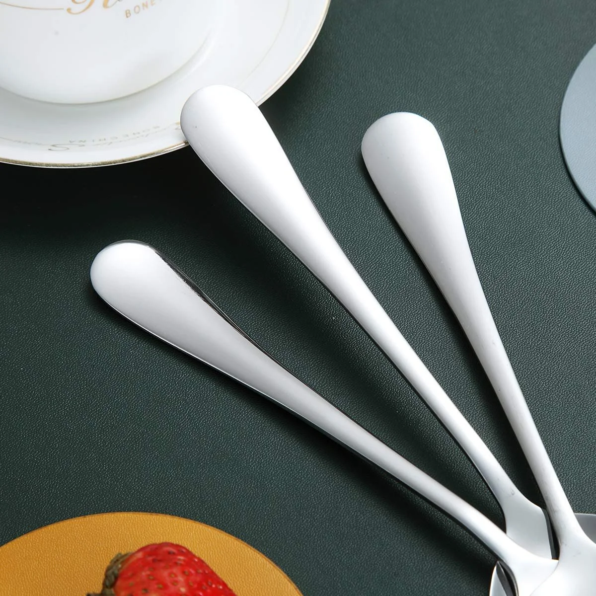 Ложка сервировочная Kyraton, набор 4 шт, включая цельную сервировочную ложку, кухонные принадлежности для сервировки из нержавеющей стали, набор для сервировки 4 шт, фото №6 Ложка сервировочная Kyraton, набор 4 шт, включая цельную сервировочную ложку, кухонные принадлежности для сервировки из нержавеющей стали, набор для сервировки 4 шт, фото №6