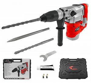 Перфоратор Rexxer Tucan SDS-Max 1600 Вт 10 Дж 6 скоростей 3530 уд/мин диаметр сверления в бетоне макс. 40 мм 2 м кабель кейс комплект - Фото 1